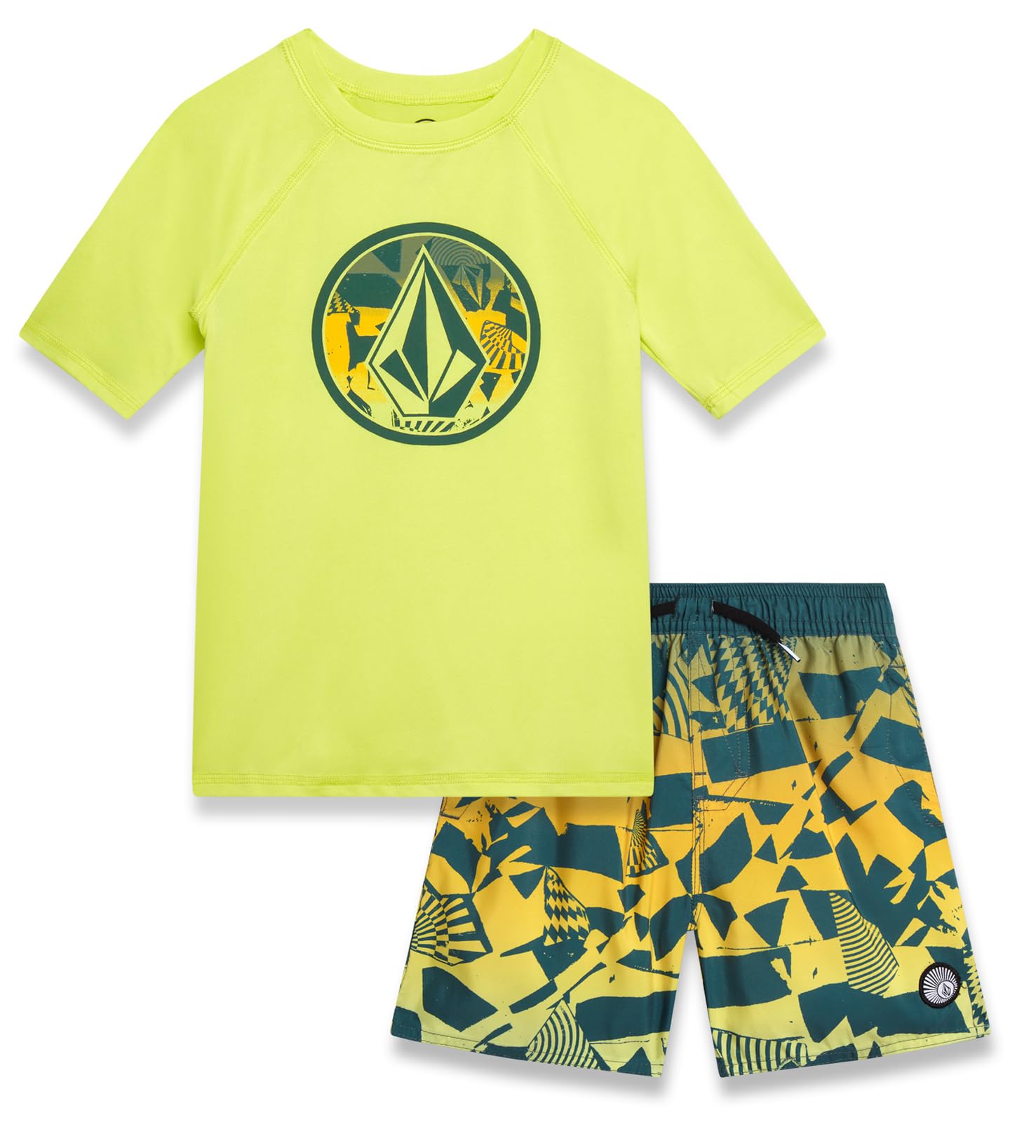 Volcom Baby Boys Swimsuit Set - 2 Piece Swimwear