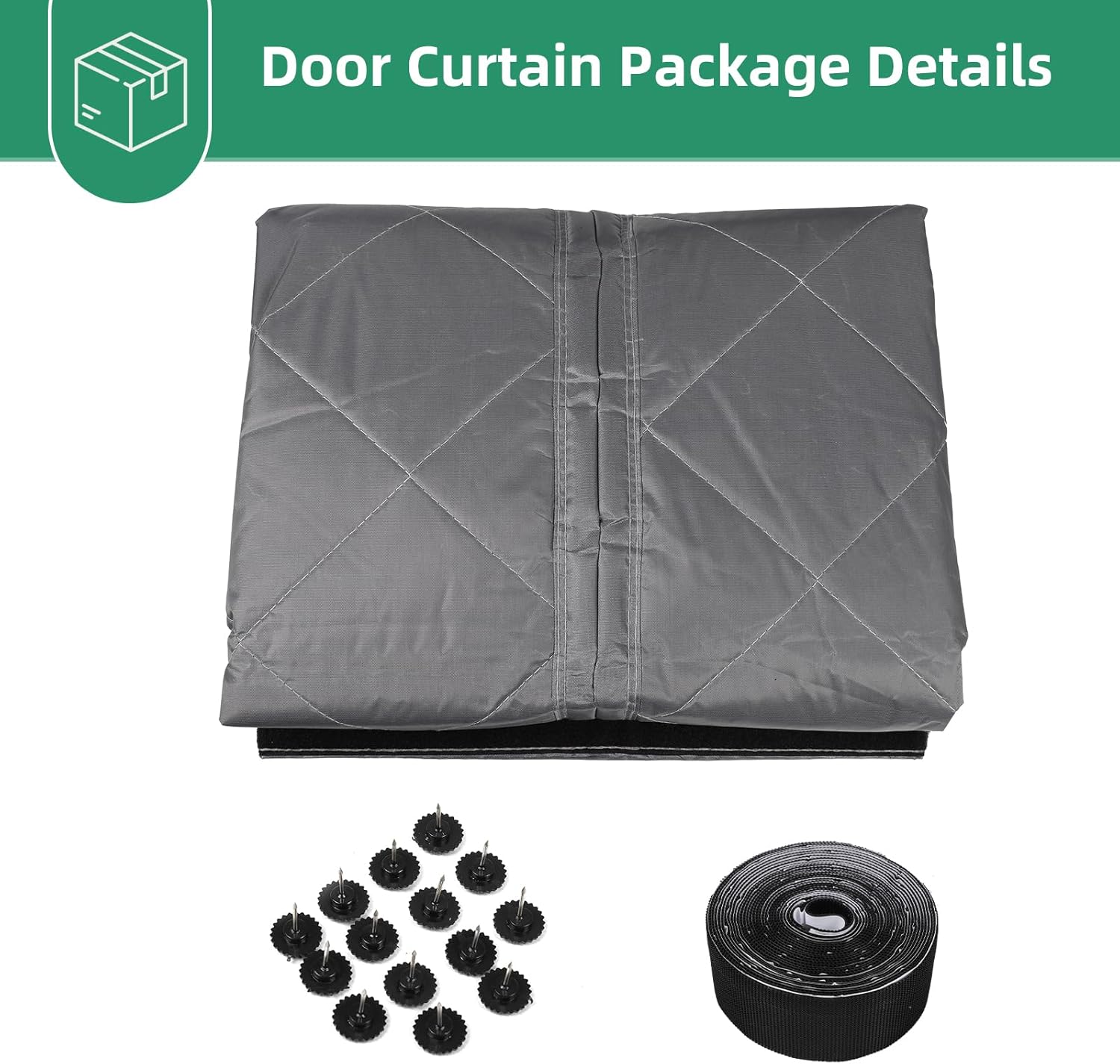 Insulated Magnetic Door Curtain for Winter, Thermal Door Cover with Triple-Layer Oxford Fabric, Windproof Cold Draft Blocker, Energy Saving Waterproof Curtain for Indoor Outdoor