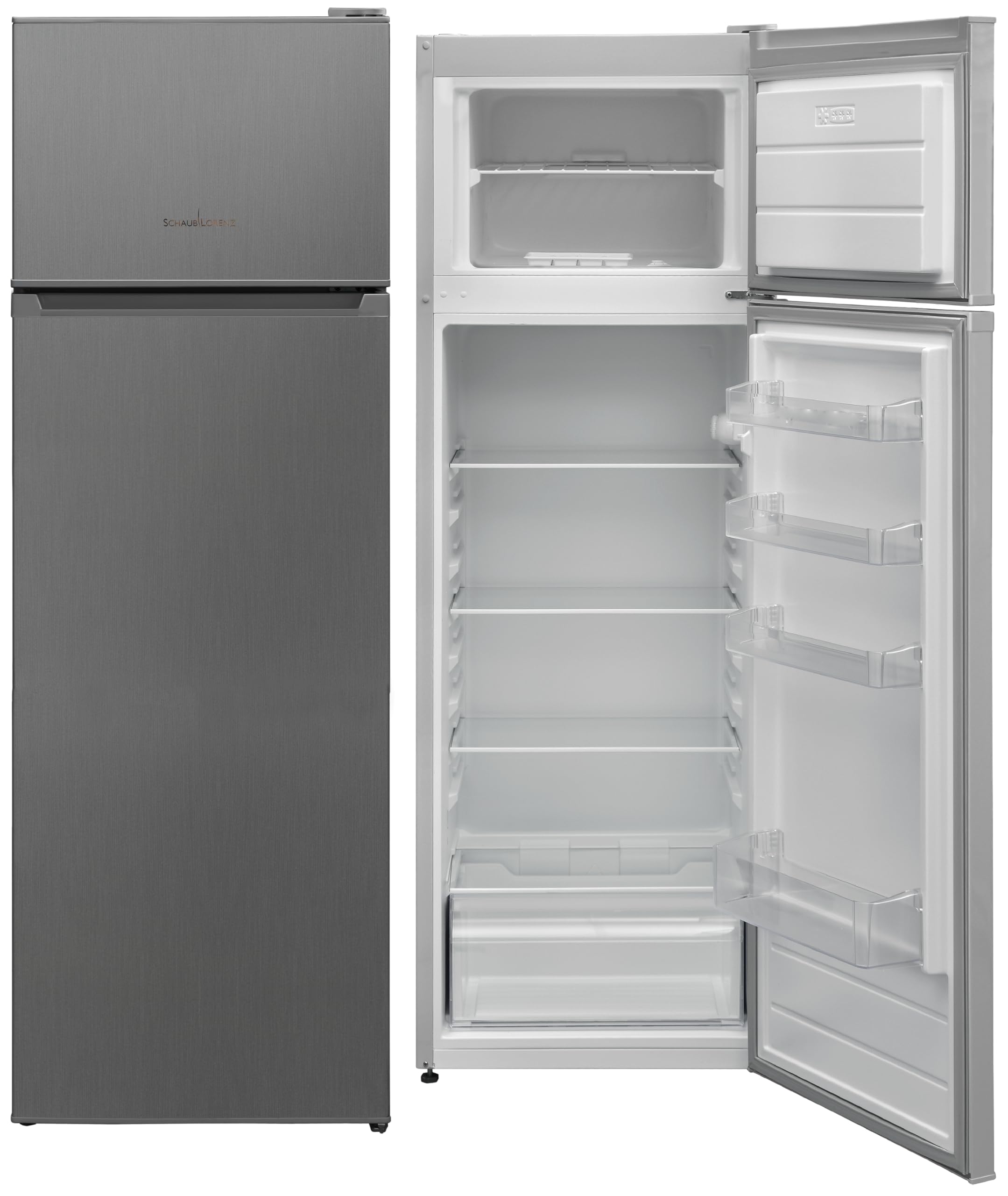FRIGORIFERO DOPPIA PORTA INOX LOOK E 161x54 SLORENZ