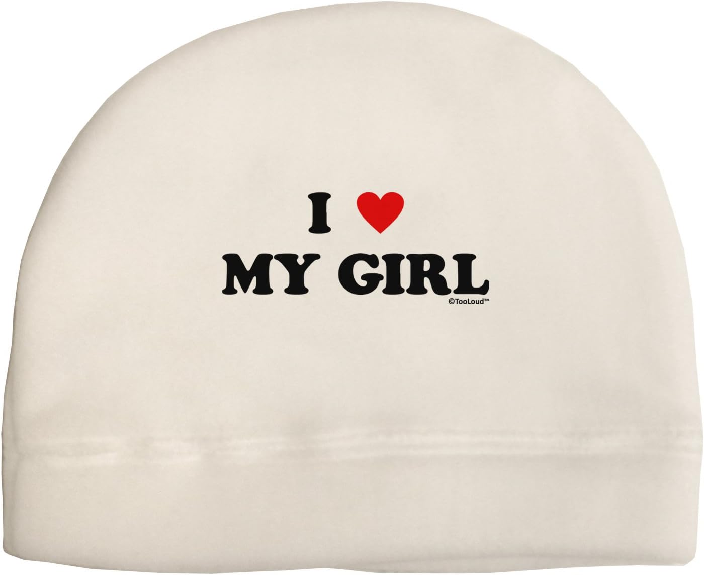 TOOLOUD I Heart My Girl - Matching Couples Design Adult Fleece Beanie Cap Hat