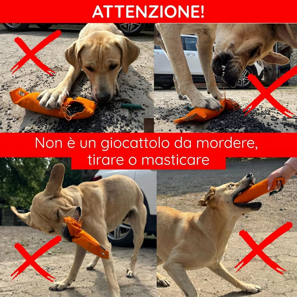 Giocattolo da riporto con pelliccia di coniglio, circa 500 g, per l'allenamento generale di cani e specifico di cani da riporto