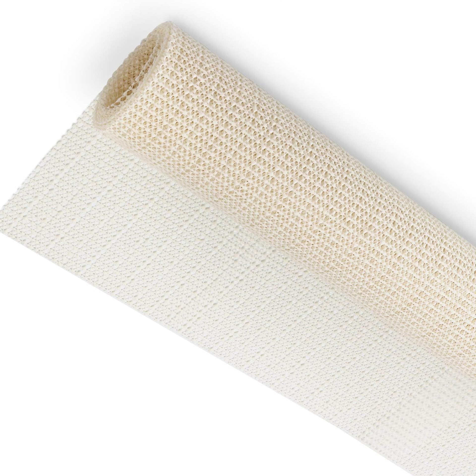 Tappetino Antiscivolo Multiuso 130 x 250 cm Protezione Sottotappeto Antiscivolo Lavabile Riutilizzabile per Moquette Cassetti Ripiani Materasso Divano, bianco