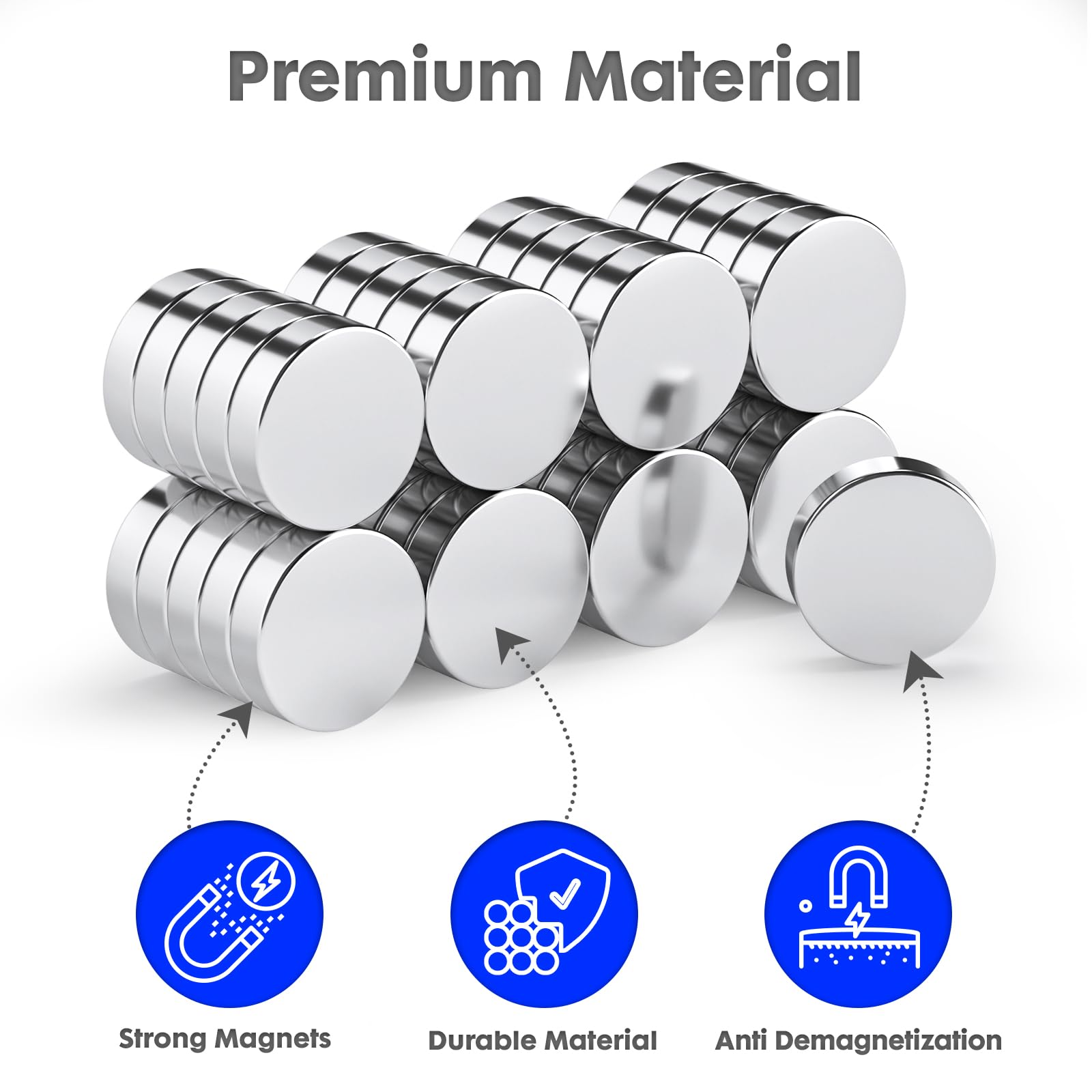 100 Pcs Magnets, 5x2mm Magnets, Mini Rare Earth Magnets for Office Science Projects (100PC 5 * 2) — Amazon image 3