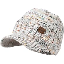 女式冬帽 - 厚实保暖时尚针织无檐小便帽,柔软弹力可爱女式遮阳帽