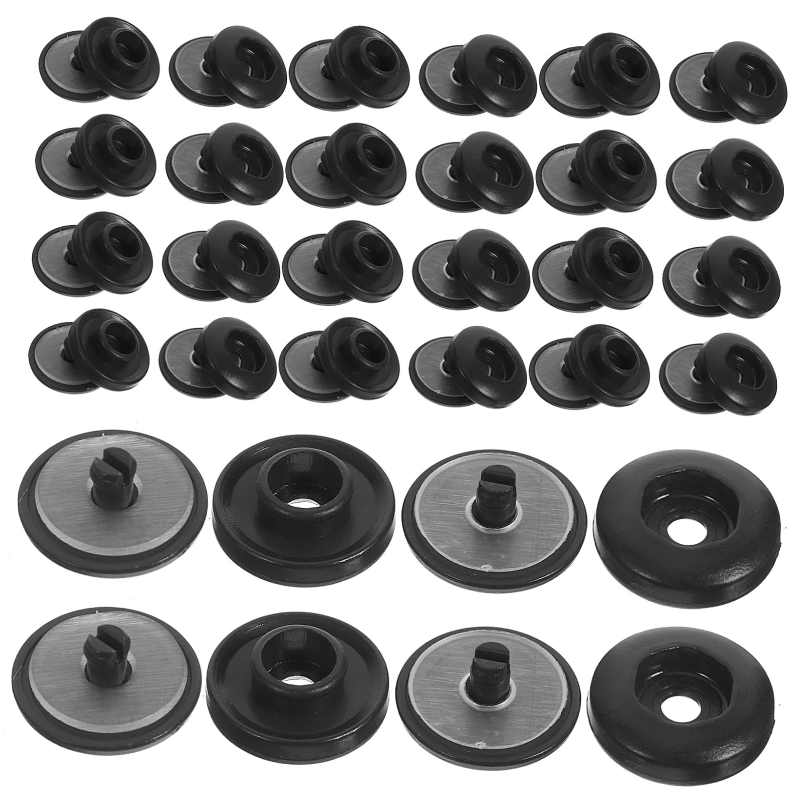 500juegos Botones De Presión De Plástico Para y Ropa Botones Para Manualidades Fáciles De Instalar Perfectos Para Proyectos De Costura y Creación De Ropa Infantil