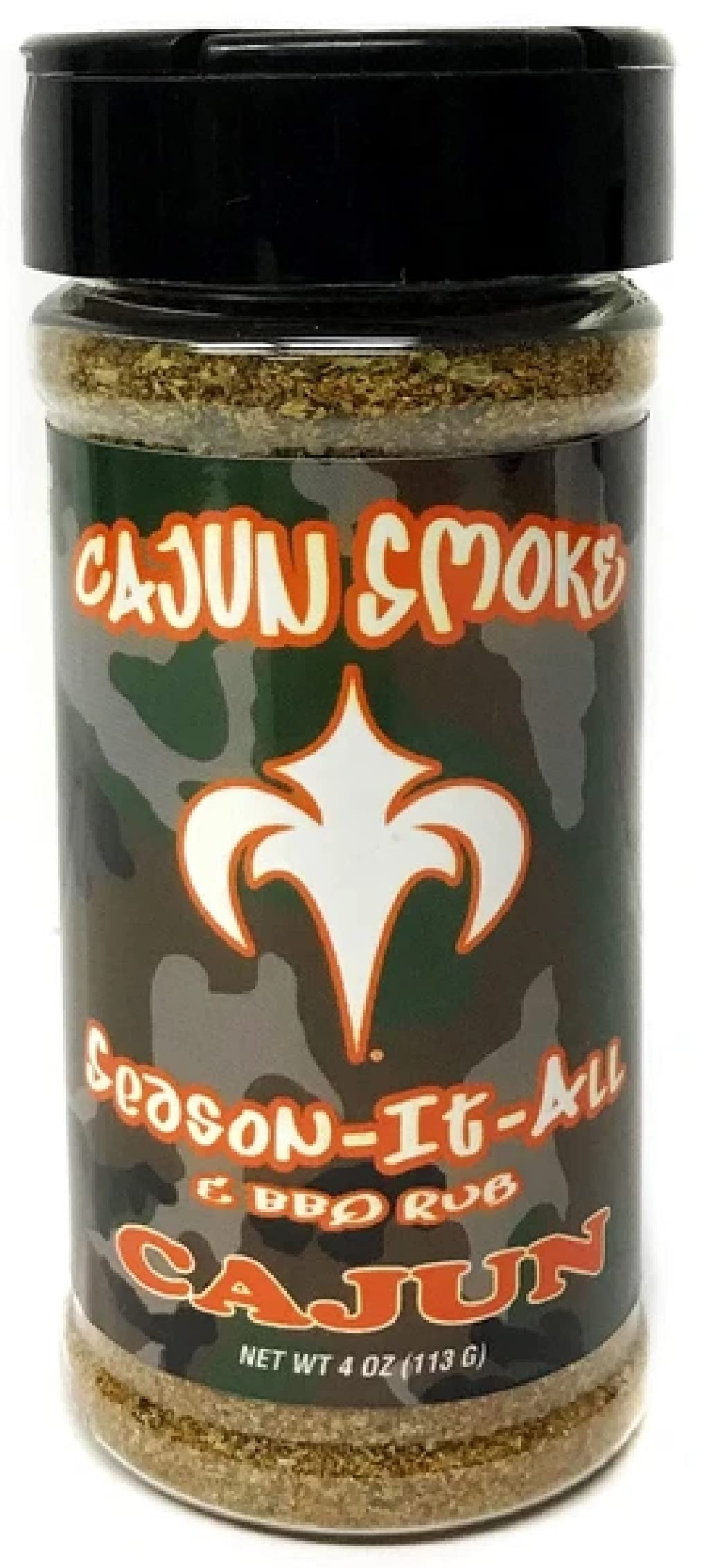 Cajun Smoke All Purpose Cajun Seasoning and BBQ Rub, 4 Ounce Shaker (No MSG, Low Sodium Blend)