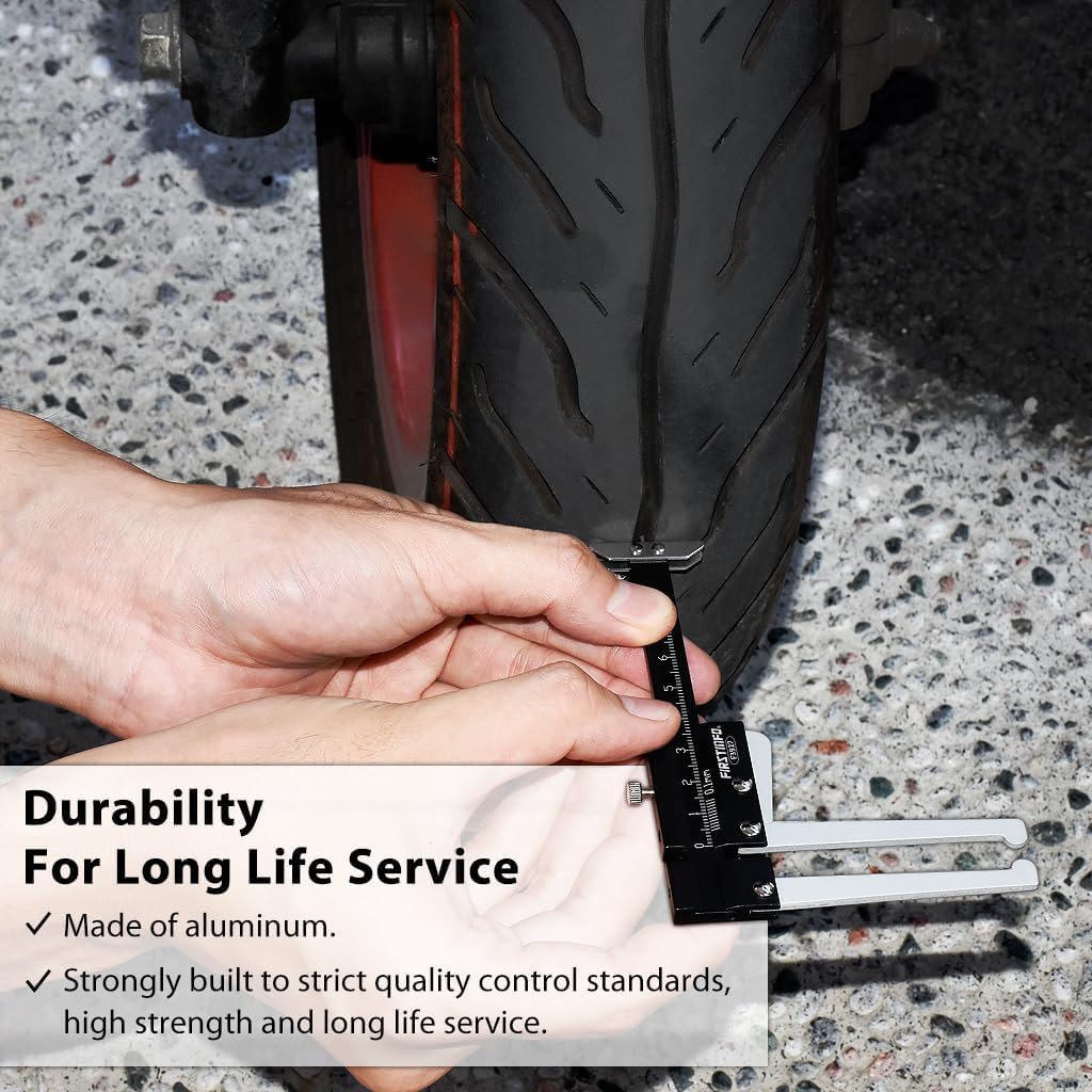 Brake Disc Depth Caliper - Measure Tires & Brake Pads -4