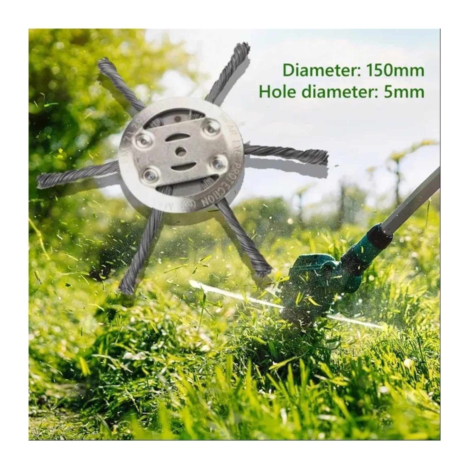 Accesorios universales de Cuchilla cortacésped Alambre Acero, Cabezal Corte for el hogar, jardín, Limpieza Malas Hierbas, máquina deshierbe(2pcs3)