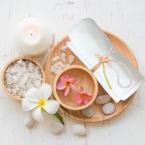 Miniatura 6 de Paquete de 4 piezas de franela de algodón orgánico para aceite de ricino, tela de franela reemplazable para envoltura de aceite de ricino, franela