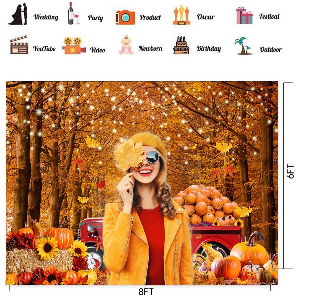 Fotohintergrund Herbst & Erntedank – Mit Ahornblättern & Kürbissen Für Stimmungsvolle Fotos & Partys