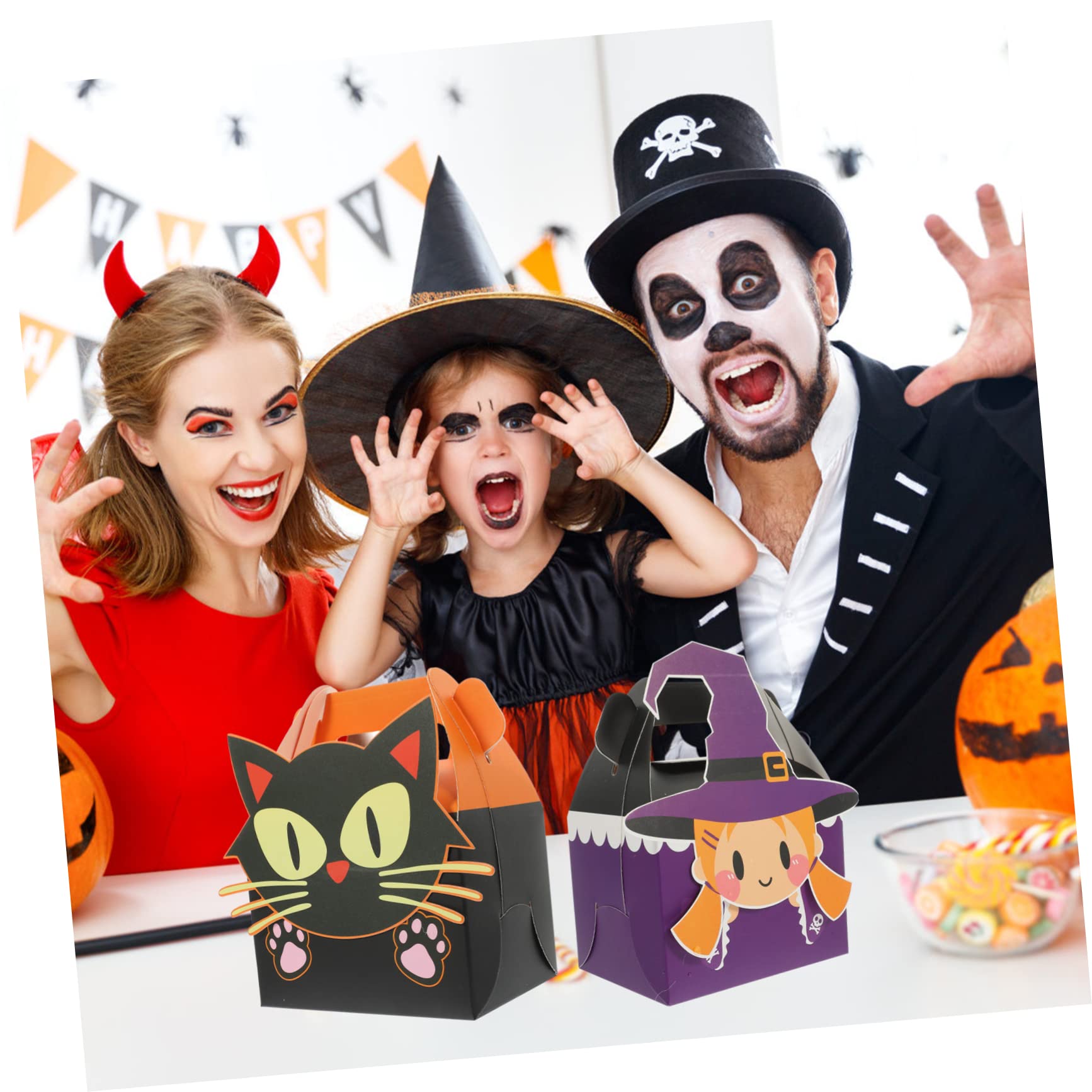Ciieeo 72 Stk Halloween-Süßigkeiten-Box Festival-Süßigkeiten-Container Halloween-Dekorationen süßigkeiten box halloween snacks süßwaren box dekorativer Süßigkeitenbehälter Geschenkangebot