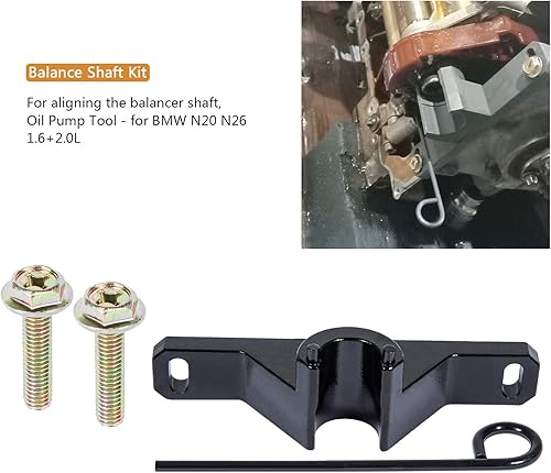 Miniatura 3 de Yoursme 7676 Kit de reparación de sellos de aceite Eje de equilibrio y bomba de aceite Kit de herramientas de alineación para BMW N20 N26 1, 2, 3, 4