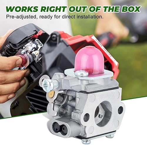 Miniatura 3 de Dalom Carburador TB22EC para Troy-Bilt TB22 TB21EC TB32EC TB42EC TB80EC TB2040XP Trimmer Weed Eater Murray M2500 M2510 Desbrozadora Reemplazar