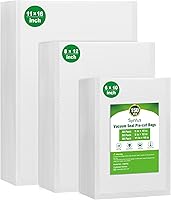 Syntus 150 Precut Vacuum Sealer Bags - Gallon 11x16, Quart 8x12, Pint 6x10 - BPA Free, Sous Vide Safe for Meal Prep & Storage