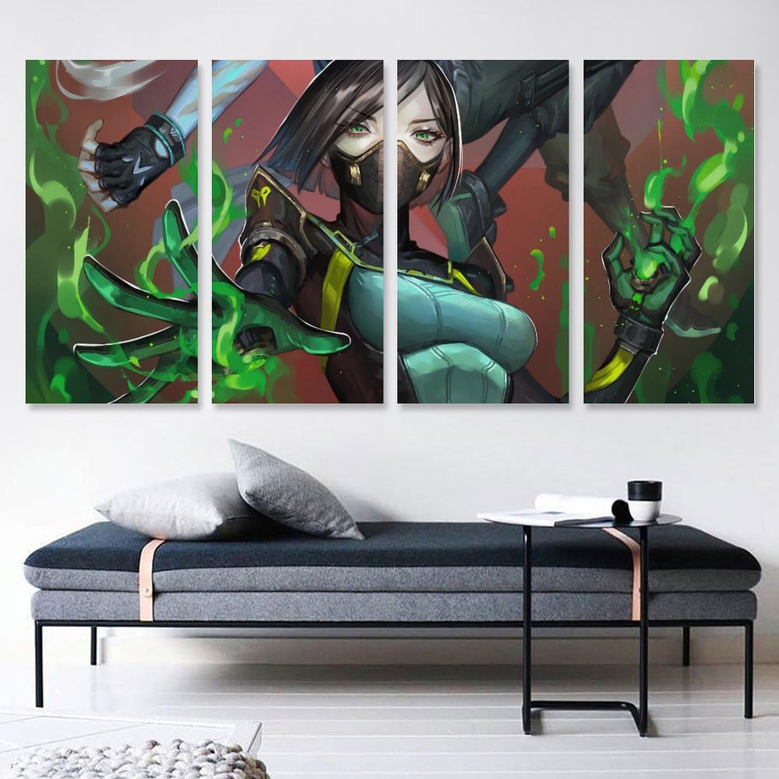 Amazon.co.jp: 壁絵 ヴァロラント VALORANT ヴァイパー 絵画 壁アート
