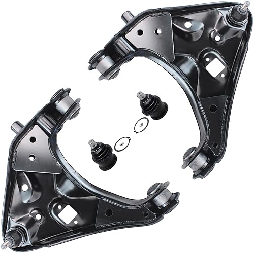 Miniatura 777 de Detroit Axle - Kit de brazos de control delanteros de 4 piezas para Chevrolet Aveo Aveo5 Pontiac G3 Wave Wave5 Suzuki Swift+, 2 brazos de control