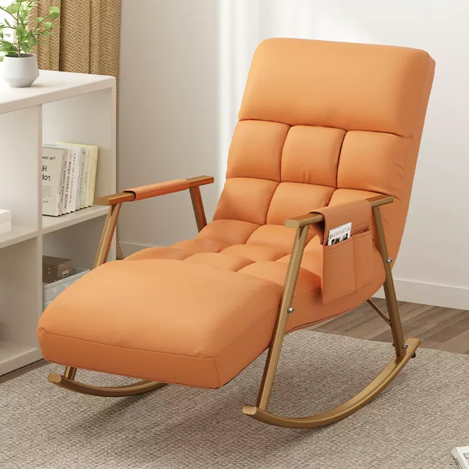 Chaise à bascule moderne à coussin doux réglable pour éliminer la fatigue