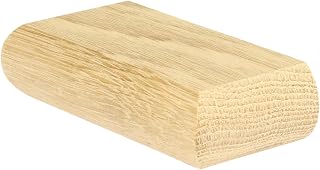 Oak Flat Half Newel Cap rebated to fit a 90mm Half Newel Post