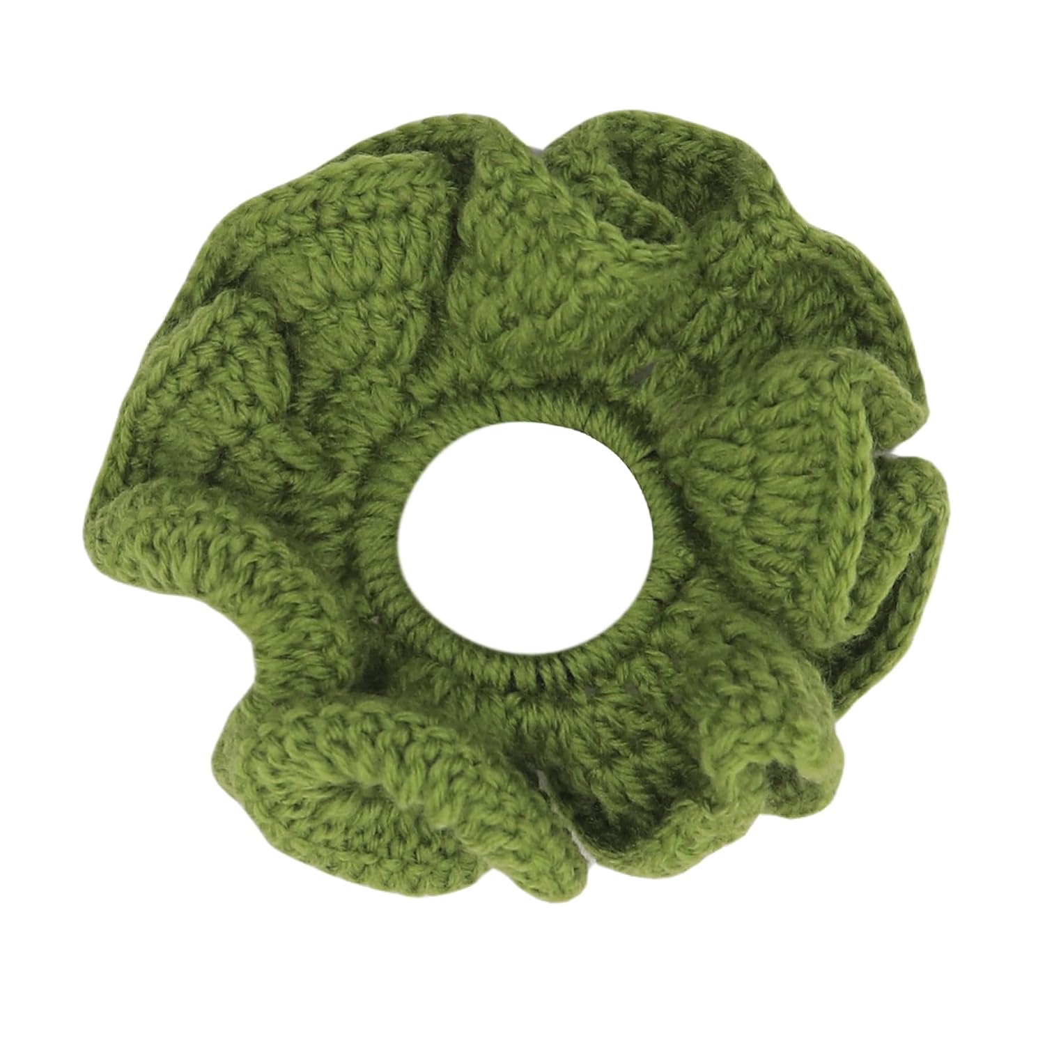 Crochet Knit Scrunchies for Hair Big Hair Ties Women's Ponytail Holders Oversized Scrunchies Elastics Hair Bands Ties