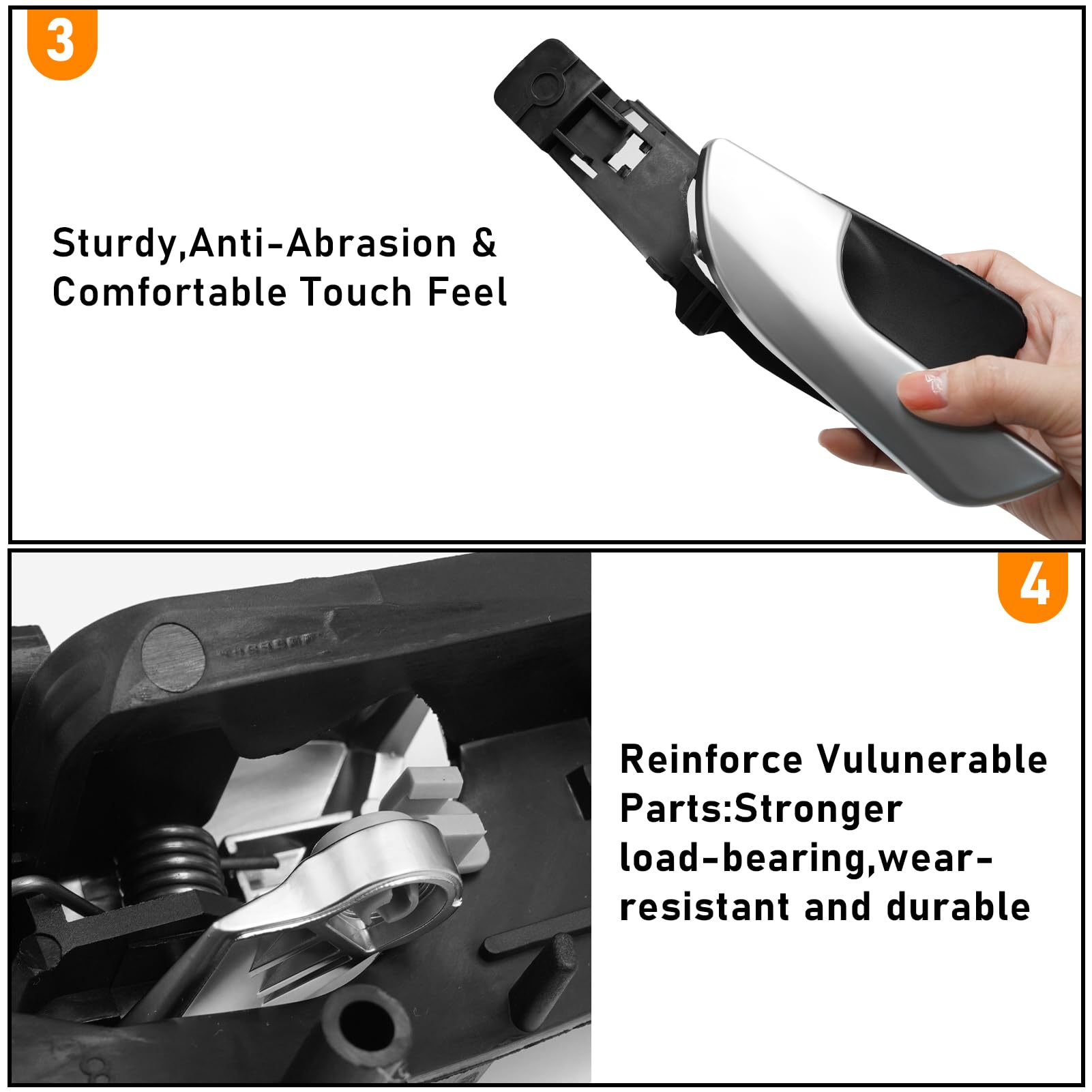 TTCR-II Compatible avec Poignée de Porte Türgriff Alfa Romeo Giulietta 2010-2019 Compatible avec Poigner de Porte Gauche Alfa Romeo 156092167 Poignée Intérieure （Avant Gauche）