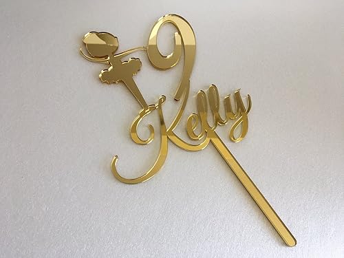 Miniatura 7 de Personalized Cake Topper for Girls, Custom Name and Age, Custom Cake Topper with Ballerina, Birthday Party Decor, Cake Centerpieces, Princess