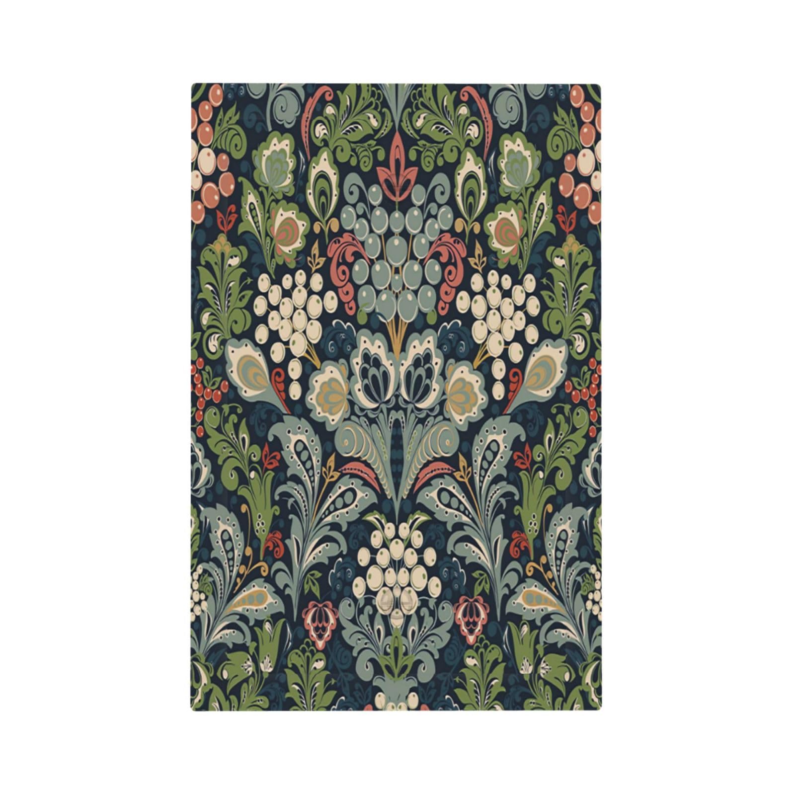 Botanical Morris Floral 1 Gang Light Switch Cover No Decive Blank Wall Plate Decorative for Bathroom Home Living Room Bedroom Art Panel Decorate