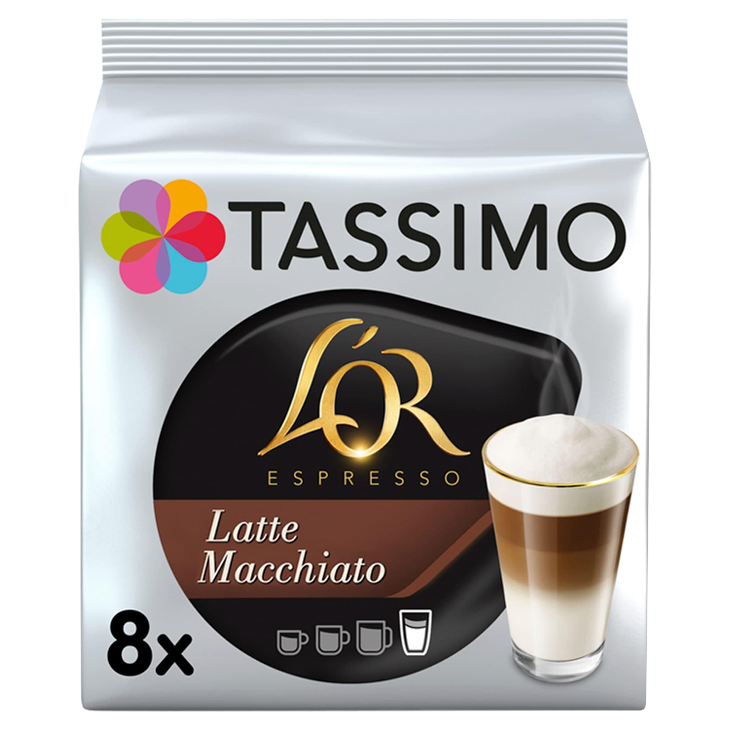 Tassimo L'OR Latte Macchiato Coffee Pods x8