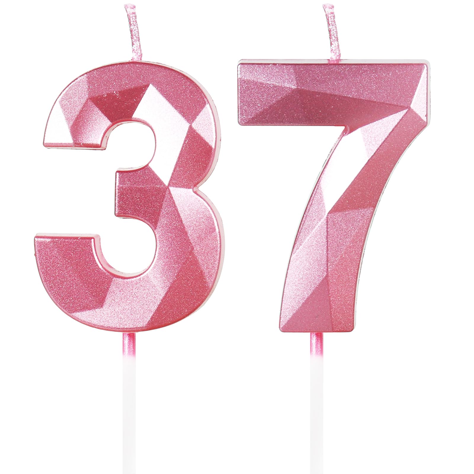 Yiran 50th Birthday Candles, Gold Number 50 Happy Birthday Candles, Cake Topper Decorations for Birthday Party, Wedding Anniversary Celebration Supply — view 82
