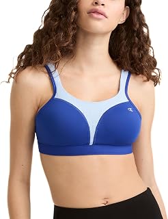 Champion Women's Sports Bra, High-Impact, Maximum Support, Breathable, Moisture-Wicking Fabric