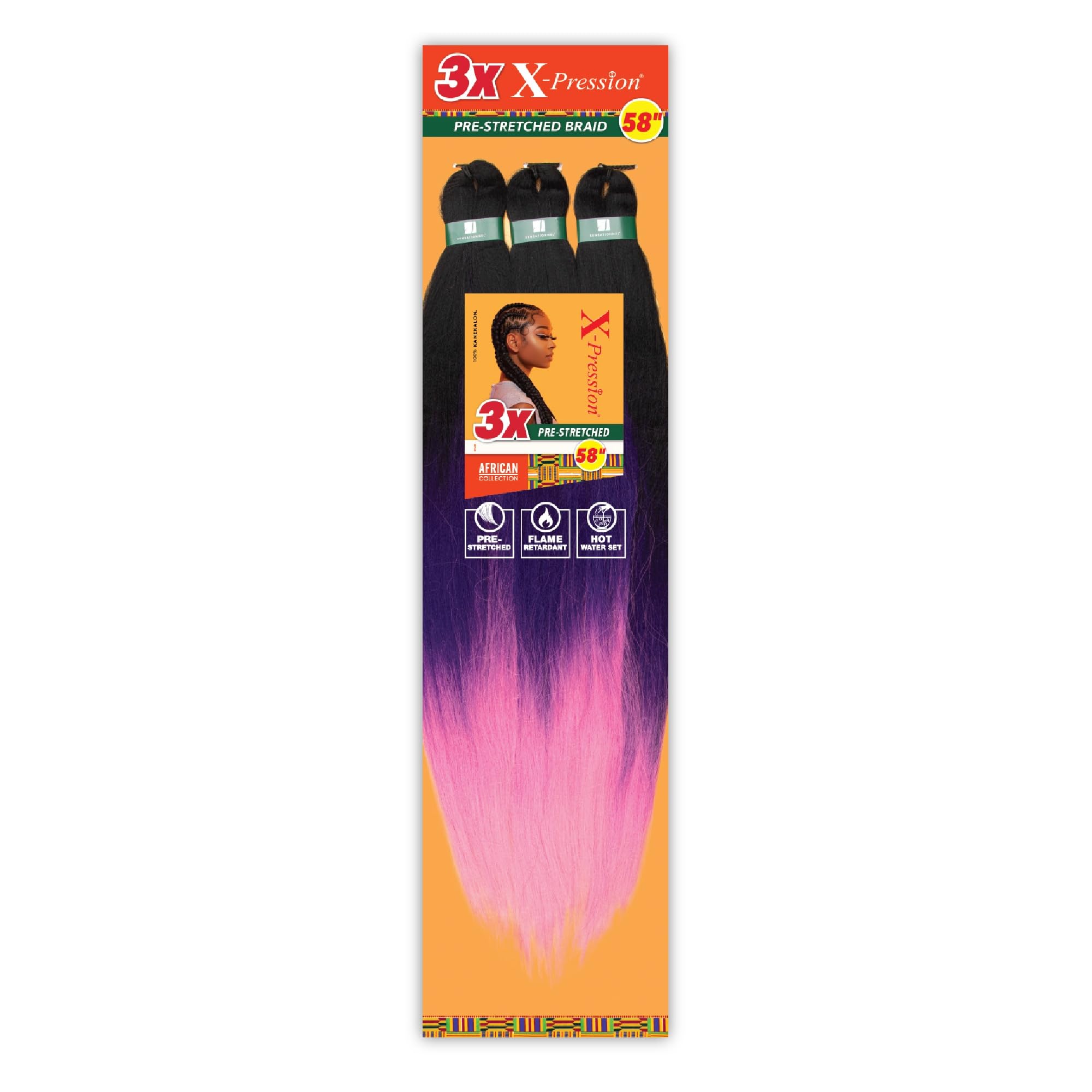 Amazon.com : Sensationnel X-Pression Prestretched Braids-3X 58in