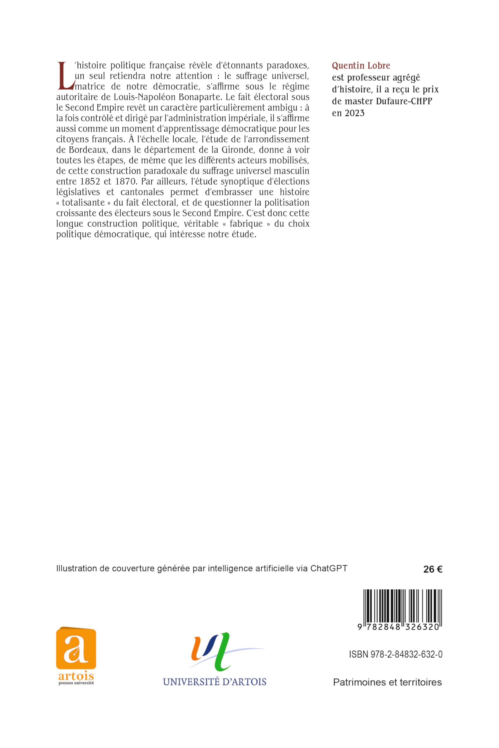 La fabrique des élections : Bordeaux sous le Second Empire (1852-1870)