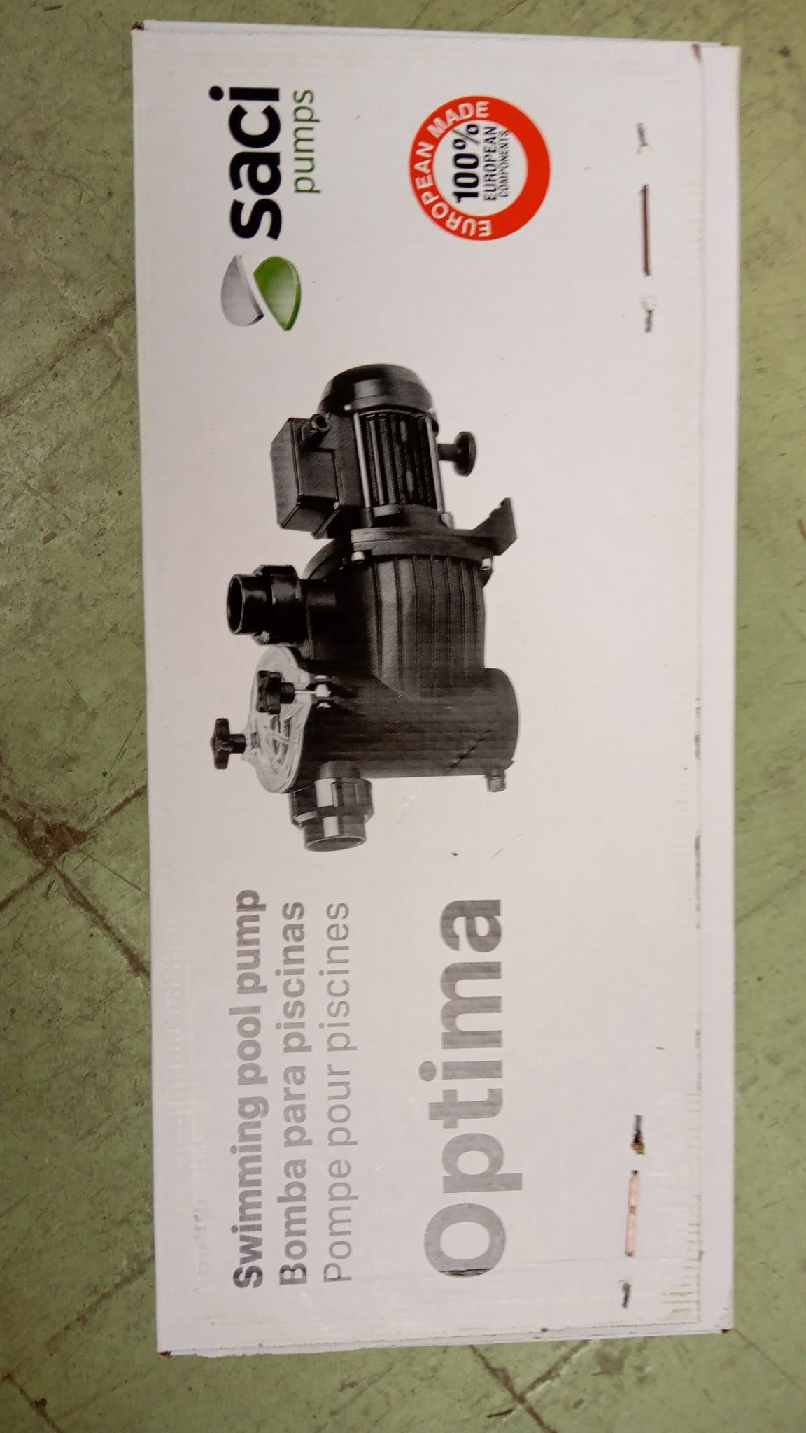 Saci Pumps Bomba Industrial de Agua Optima 50M - 7.000 l/h Negro