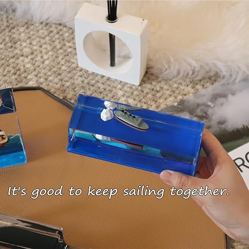 Vista 33 de Barco insumergible en una caja, juguete de crucero insumergible, botella de deriva fluida de crucero, decoración de modelo de deriva de líquido