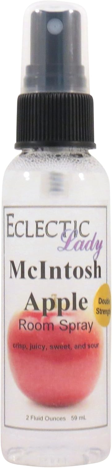 McIntosh Apple Room Spray (Double Strength), 16 Ounces, No Artificial Colors, Parabens, or Preservatives - Fragrant Aromatic Room Mist For Home, Room, Office