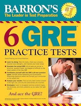 Barrons 6 GRE Practice Tests
