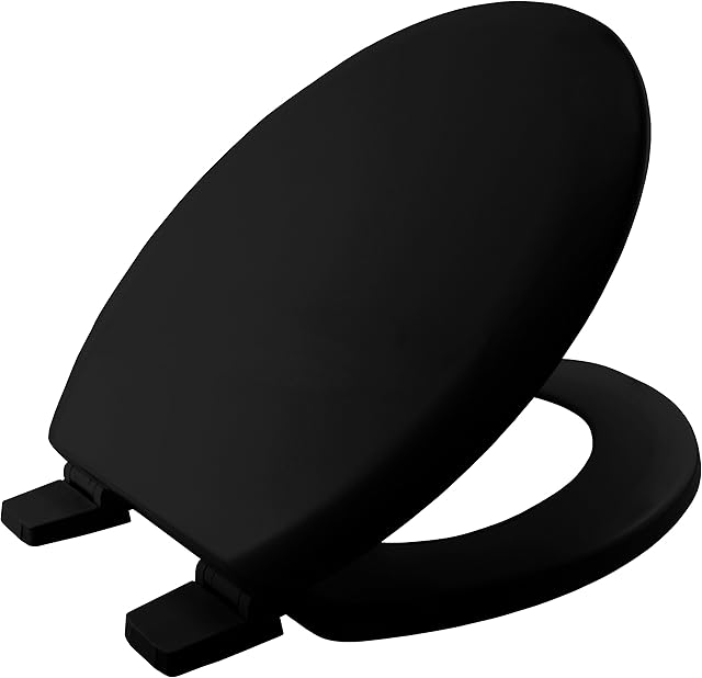 Bemis 5000ZART047 Chicago Toilet Seat, Black