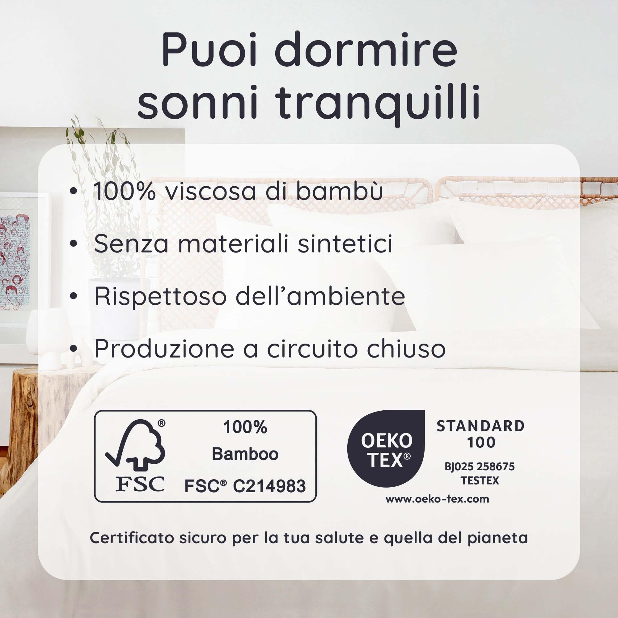 Bambaw Lenzuolo angoli matrimoniale bambu, 180x200 cm, Altezza fino a 35 cm, Lenzuola rinfrescanti, Biancheria da letto in bambu, Lenzuola antiacaro matrimoniali, Lenzuolo 180x200 con angoli (Beige)