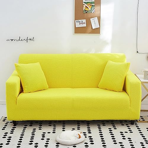 Funda elástica para sofá, funda completa para sofá para niños y mascotas, gruesa, lavable, con parte inferior elástica, protector de muebles para