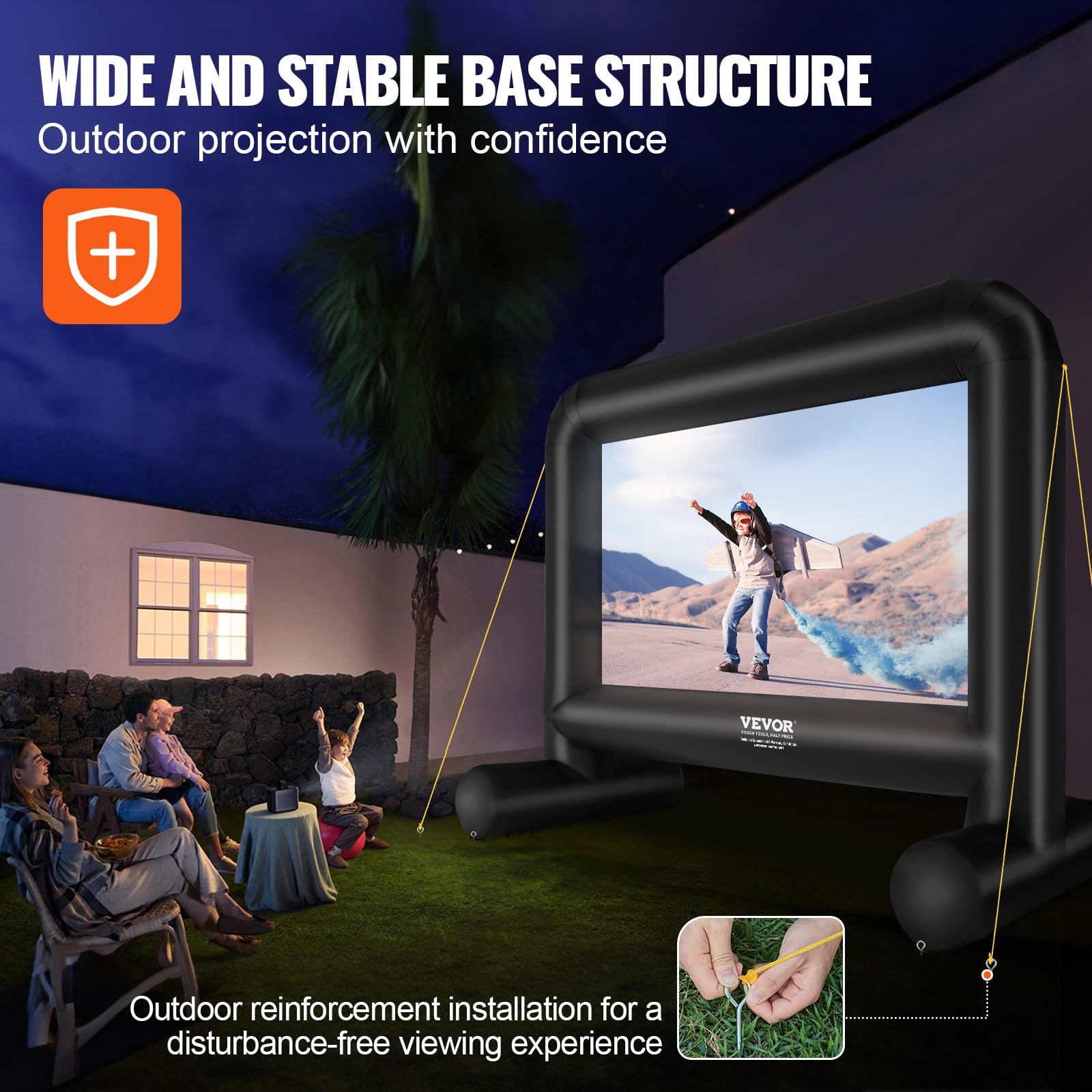 Snapklik.com : VEVOR Inflatable Movie Screen, 16 FT Inflatable ...