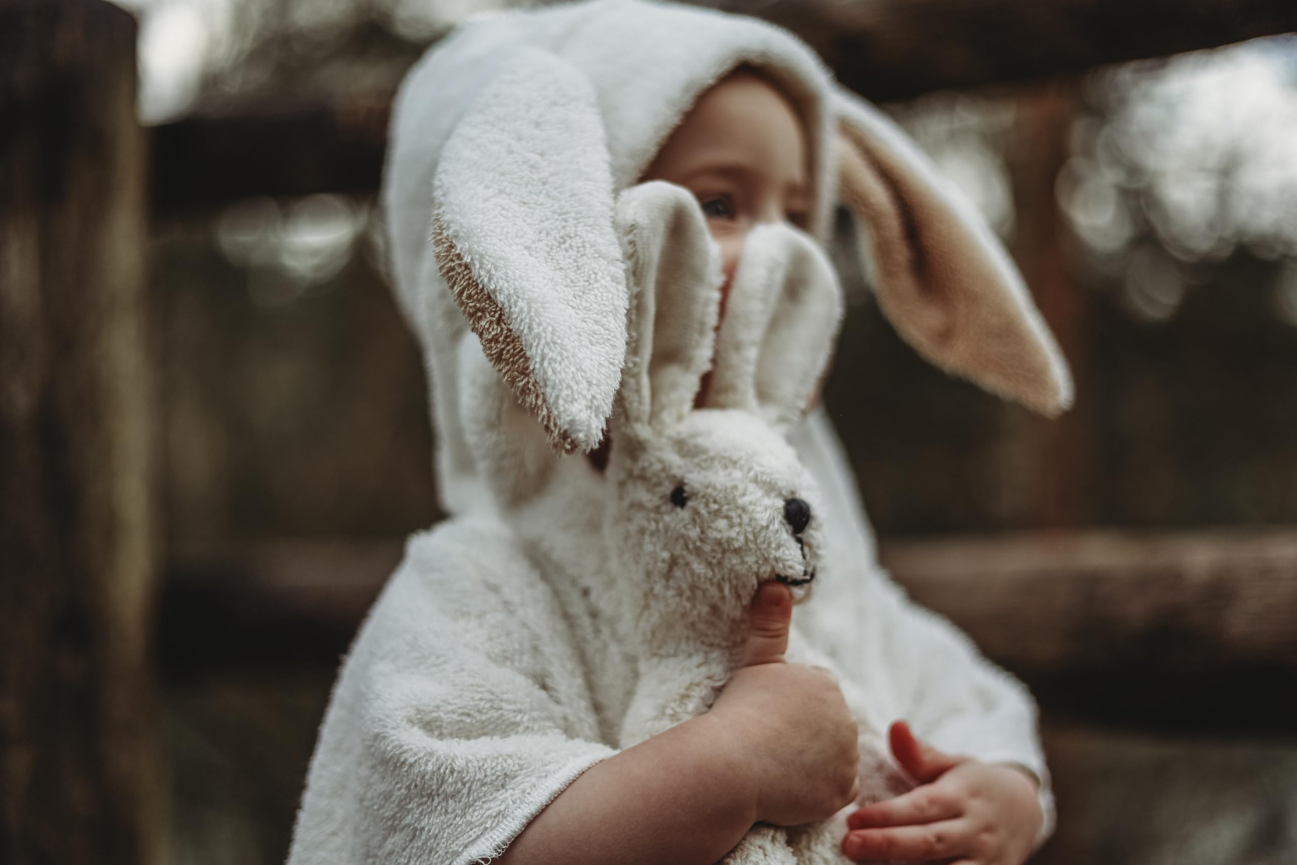 Senger ökologische Schlenker Tierpuppe Hase, klein | weiß, 30 cm groß mit Langhaar-Mohair