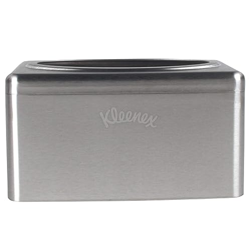 Miniatura 2 de Kleenex Stainless Steel Countertop Box Towel Cover (09924), for Kleenex POP-UP Box Hand Towels, 2 per Case