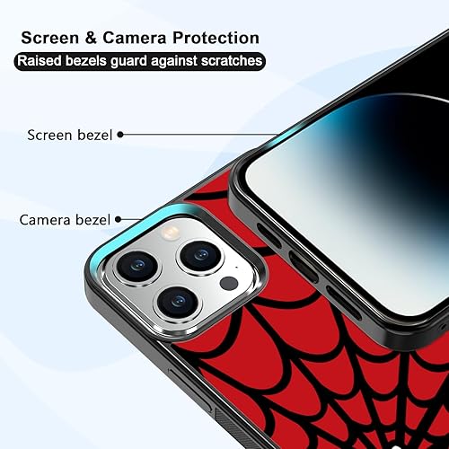 Vista 191 de Funda de teléfono de anime para iPhone 13/14 con diseño de telarañas de moda araña 2