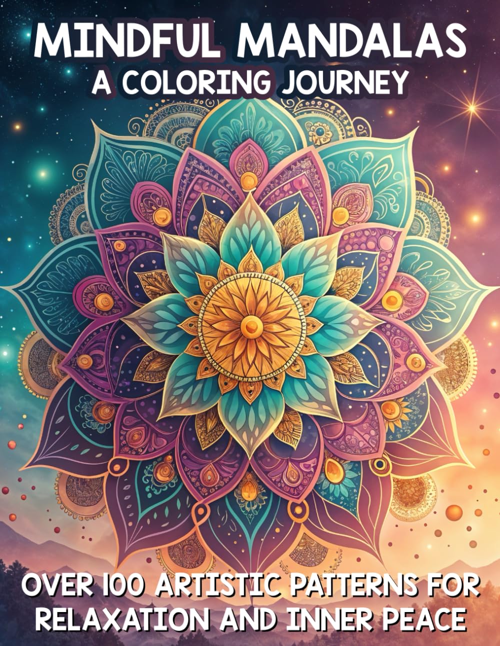 Mindful Mandalas: A Coloring Journey – Over 100 Artistic Patterns for Relaxation and Inner Peace: A Therapeutic Adult Coloring Book Featuring ... Enhance Mindfulness and Promote Stress Relief