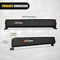 Vista 2 de Nilight Cubierta de barra de luz LED de 22 pulgadas, funda protectora de nailon negro, ajuste universal, barra recta y curva, impermeable, a prueba