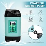 Portable Camping Shower, Pop Up Shower Privacy Tent Kit with LED Lights, Rechargeable Shower Pump with 6.6 Gallons Foldable Bucket Camp Bathroom for Adults Outdoor Hiking (Shower Tent Kit)