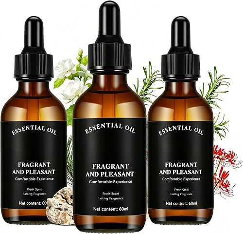 Long-Lasting Aromatherapy Essential Oil, 60ml Natural Fragrance Oil for Waterless Diffusers & Humidifiers, Safe for Pets & Kids, Fresh Scent for Home, Bedroom, Living Room & Spa