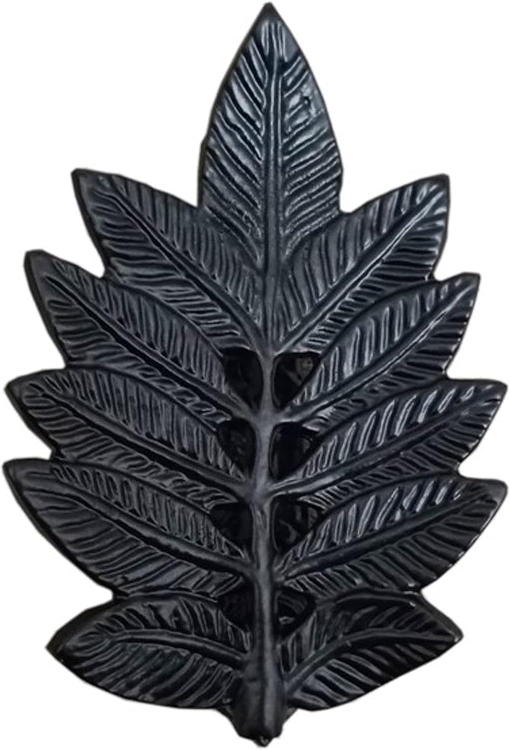 “Leaf” Black Antique Iron Door Knocker (Black Powder Coated Finish) - Supplied as 1 Piece Per Pack