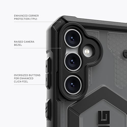 Miniatura 4 de URBAN ARMOR GEAR UAG - Funda protectora diseñada para Samsung Galaxy S23 FE Pathfinder, transparente ceniza, translúcida, resistente a caídas