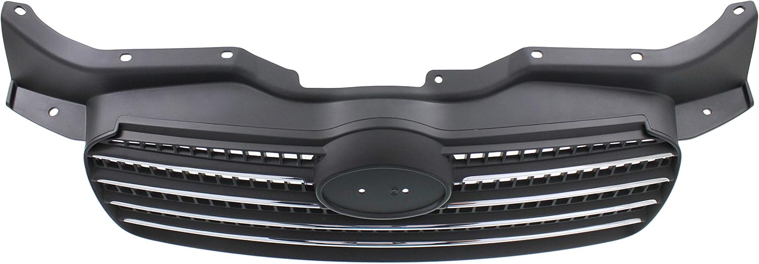Garage-Pro Grille Assembly Compatible with 2006-2011 Hyundai Accent Chrome Shell with Painted Black Insert