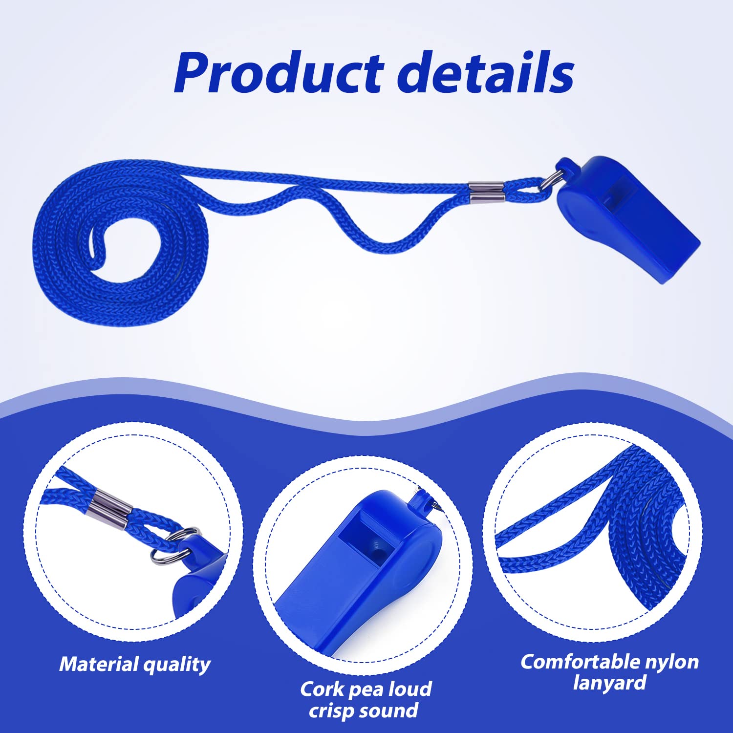 MyfavoriteK Lot De 2 Sifflets De Sport Professionnels En Plastique Avec Corde, Sangle, Coach Sportif, Arbitre, Sifflet (vert